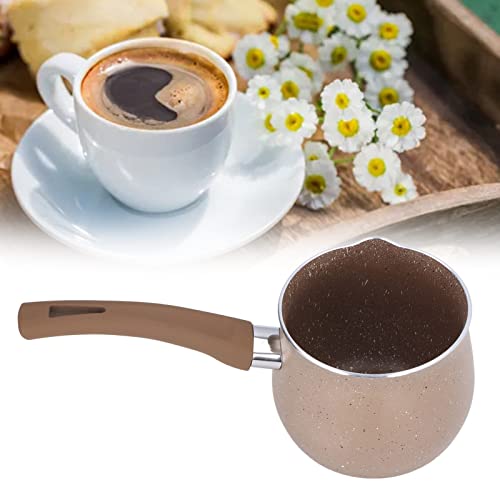 Uadme Antihaft-Milchpfanne, 10 cm, Kleiner Topf, Einhand-Kaffeewärmer, Kochtopf, Mini-Milchpfanne, Aluminiumlegierung, Verbrühungsschutz zum Kochen(Kaffee) von Uadme