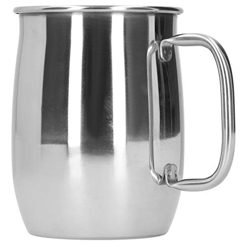 Uadme Bierkrug aus Edelstahl,1000ml Doppelwandiger Kaffeetasse,Unzerbrechlicher Teetasse mit Griff,Krug zum Trinken von Tee,Kaffee,heißen,kalten Säften,Getränken,Whiskey-Cocktails von Uadme