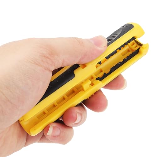 Uadme Kabelstripper, Stiftdrahtstripper, multifunktionaler automatischer Drahtabstrippzange für 10-20AWG Koaxialkabel RG59 RG6 von Uadme