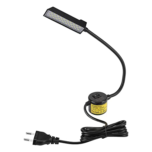 Uadme Led Magnetische Arbeitsleuchte, 30 Lampe Perle LED Schwanenhalslicht Lampe Augenschutz Tischlampe Magnetfußschalter einstellbar für Das Lesen Nähmaschine Arbeitslicht Nähmaschinenleuchte von Uadme
