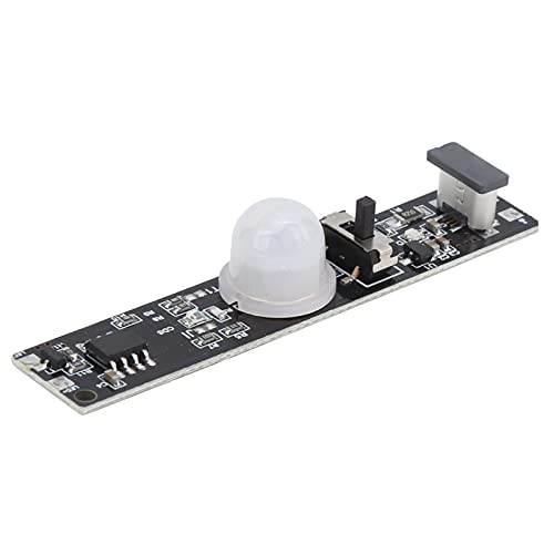 Uadme Licht Sensor Modul, Infrarot Bewegungsmelder Modul aus ABS mit 3,7 V Lithium Batterie, IR Infrarot Modul für Küchenschrankleuchte, Unterstützt verzögerte Beleuchtung von Uadme
