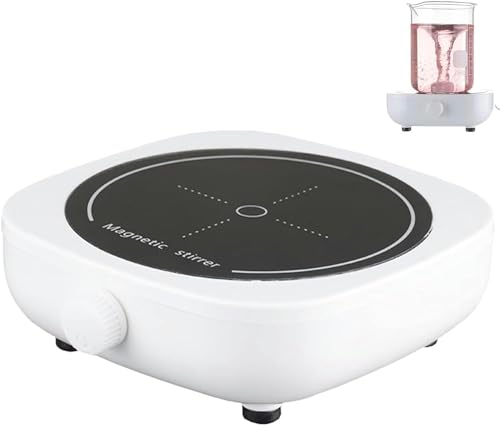 Uadme Magnetrührer Labor,200-2000PRM Mini-Laborrührer mit Rührkopf,Tragbare USB-Rührplatte Magnetrührer mit Heizplatte für Brauen Mixen Hefe Labor von Uadme