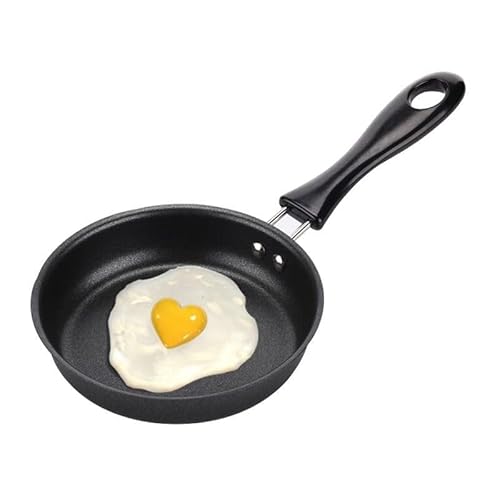 Uadme 12CM kleine pfanne, Pfanne Klein Antihaft Eierpfanne Mini Edelstahl Frying Pans Tragbare Mini-bratpfanne für Tragbarer Camping-Kocheinsatz von Uadme