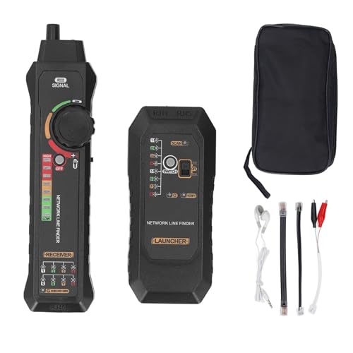 Uadme Netzwerkkabel Tester, Ethernet-LAN-Netzwerkkabel-Tracker mit Kopfhörerkabel, Multifunktionaler Netzwerktester für RJ45 RJ11-Kabel Uadme Netzwerkkabel Tester, Ethernet-LAN-Netzwerkkabel-Tracker mit Kopfhörerkabel, Multifunktionaler Netzwerktester für RJ45 RJ11-Kabel von Uadme