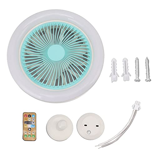 Uadme Klein Leise Deckenventilator, Stumm Einstellbarer LED-Lüfter Licht, Deckenventilator Licht Kleiner Deckenventilator Geeignet für Kinderzimmer Schlafzimmer von Uadme