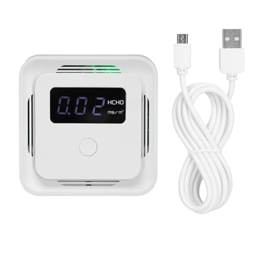 Uadme Tragbares Formaldehyd-Messgerät HCHO TVOC PM2.5 Detektor Luftqualitätstester Analyzer (Wifi) von Uadme