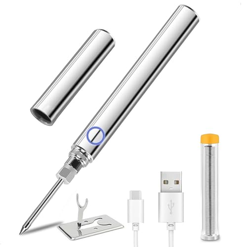 Uadme Lötkolben Akku, USB lötkolben, 5V Wiederaufladbarer Schnellheiz Lötstift mit USB Kable und Eisenständer Geeignet für Anfänger und Profis Reparatur Uadme Lötkolben Akku, USB lötkolben, 5V Wiederaufladbarer Schnellheiz Lötstift mit USB Kable und Eisenständer Geeignet für Anfänger und Profis Reparatur von Uadme