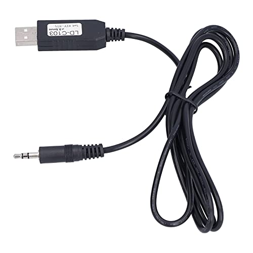 Uadme USB Stecker Kabel, Universal DC Hohlstecker Adapter, Transfer Konvertor Kabel USB Stecker, für CwType Hamradio und N1mm LD-C103-3,5 mm, Stabile Verbindung und Effiziente Übertragung, Schwarz von Uadme