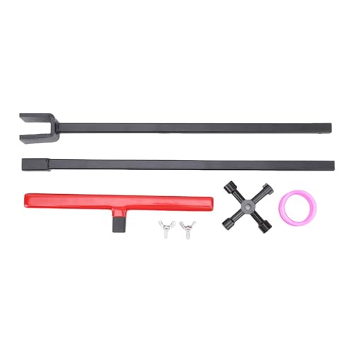 Uadme Water Meter Key Sillcock -Schraubenschlüssel -Werkzeug -Set T -Wassermesser ausschaltet Werkzeug und 4 -Wege -Sillcock -Schlüssel von Uadme