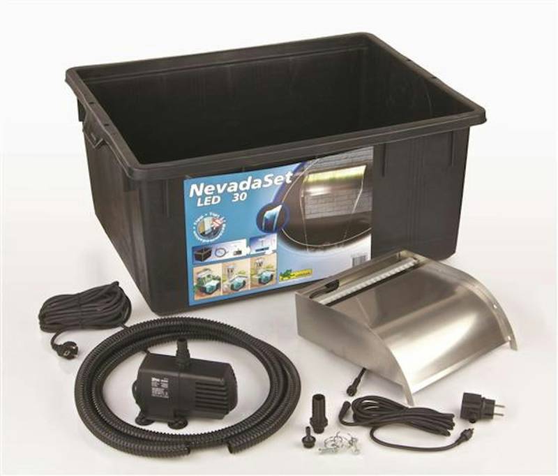Ubbink Design Wasserfall Nevada LED Set 30 schwarz von Ubbink