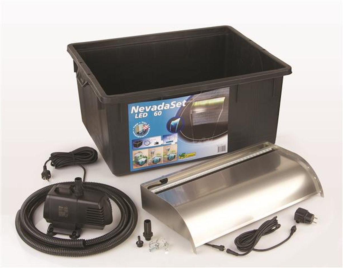 Ubbink Design Wasserfall Nevada LED Set 60 schwarz von Ubbink
