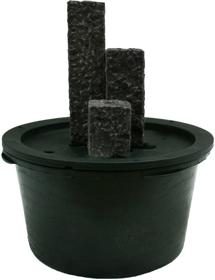 Ubbink Gartenbrunnen Taranto, 12 cm Breite, Wasserbecken BxT: 68x68 cm, (Komplett-Set), Naturstein Granit von Ubbink