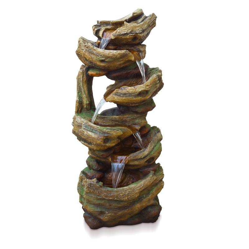 Ubbink Gartenbrunnen mit Wasserfall 'Trabia' braun 37 x 105 x 35 cm von Ubbink
