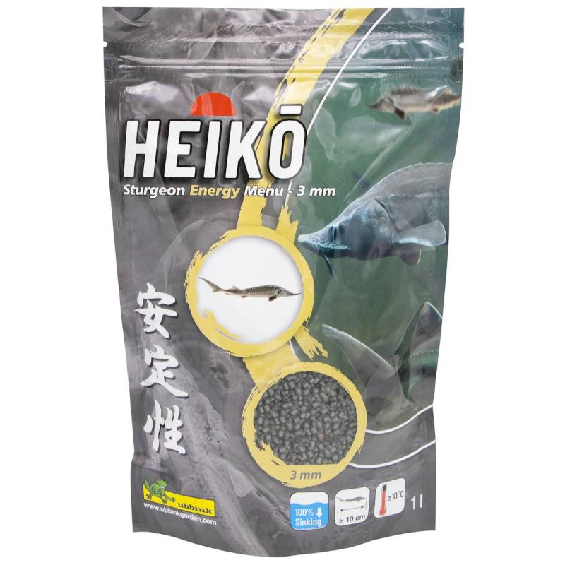 Ubbink HEIKO - Sturgeon Energy Menu 3mm - fördert das Wachstum von Stören und ihre natürliche Pigmentierung, Alleinfutter in 3 mm Pellets 1l von Ubbink
