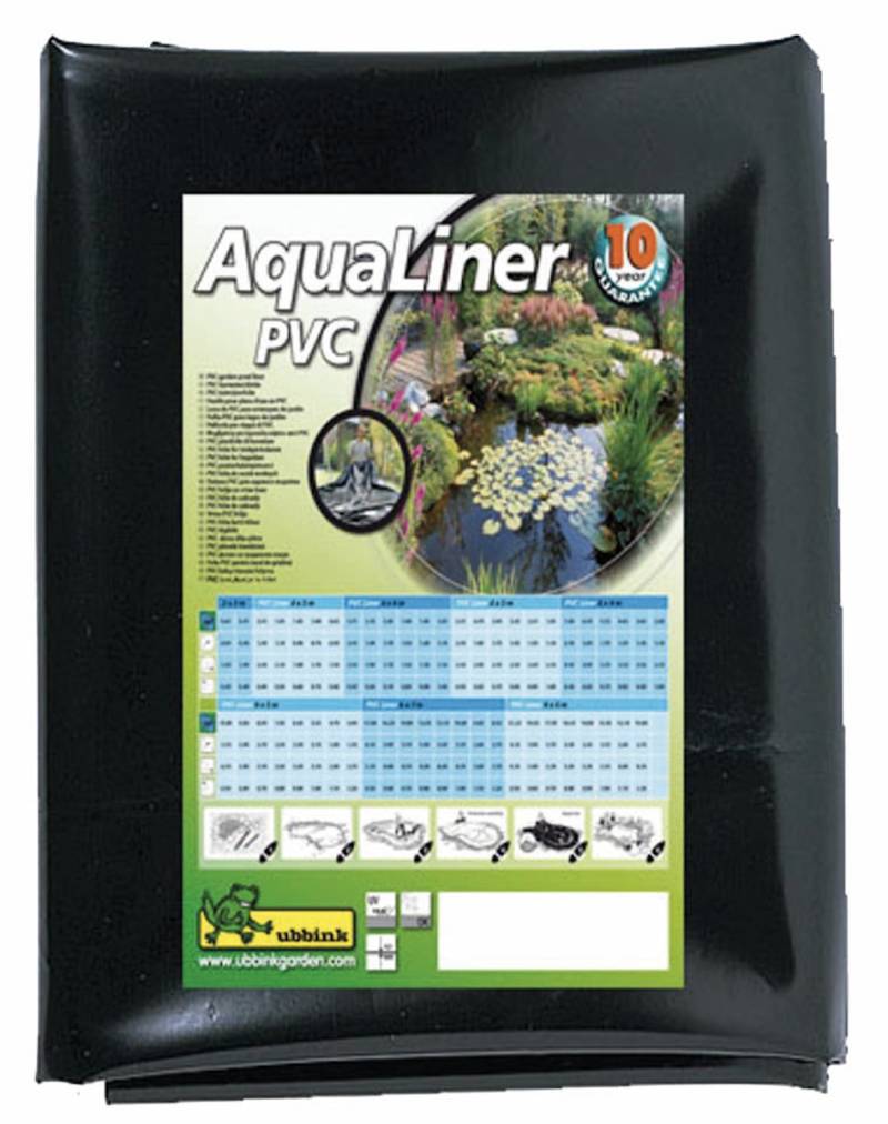 Ubbink PVC Teichfolie AquaLiner 8 x 6 m, 1,0 mm schwarz Ubbink PVC Teichfolie AquaLiner 8 x 6 m, 1,0 mm schwarz von Ubbink