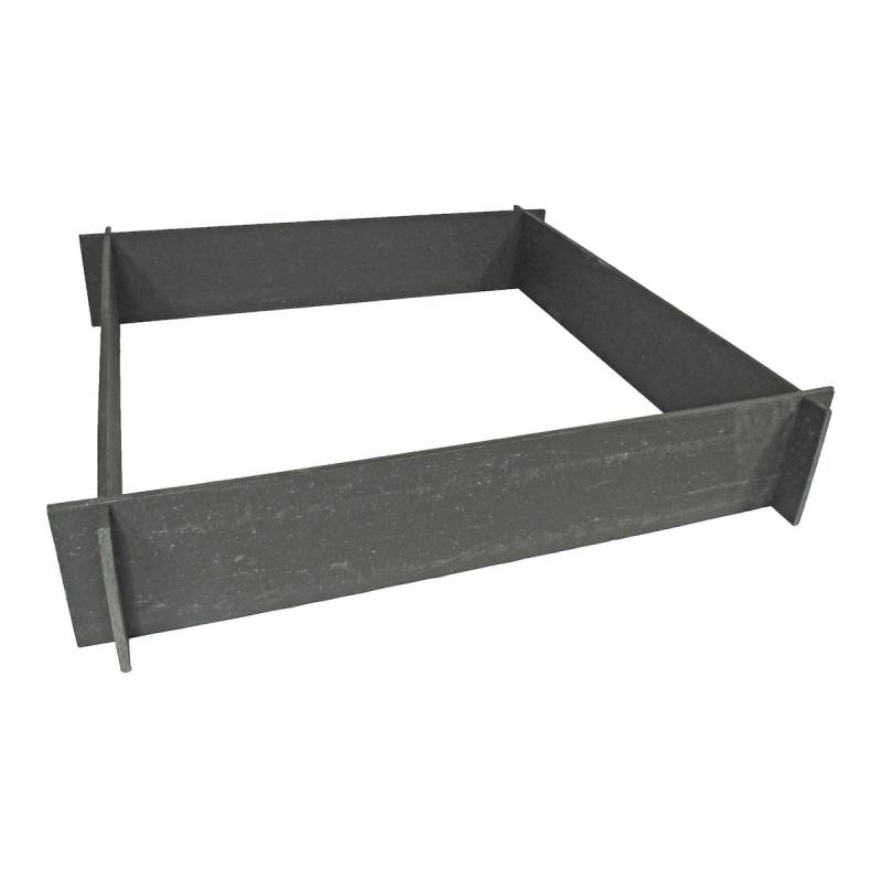 Ubbink Pflanzbeet aus recyceltem PVC, 10 mm stark, Streifen - H19 x 100 x 100 cm - 4 x von Ubbink