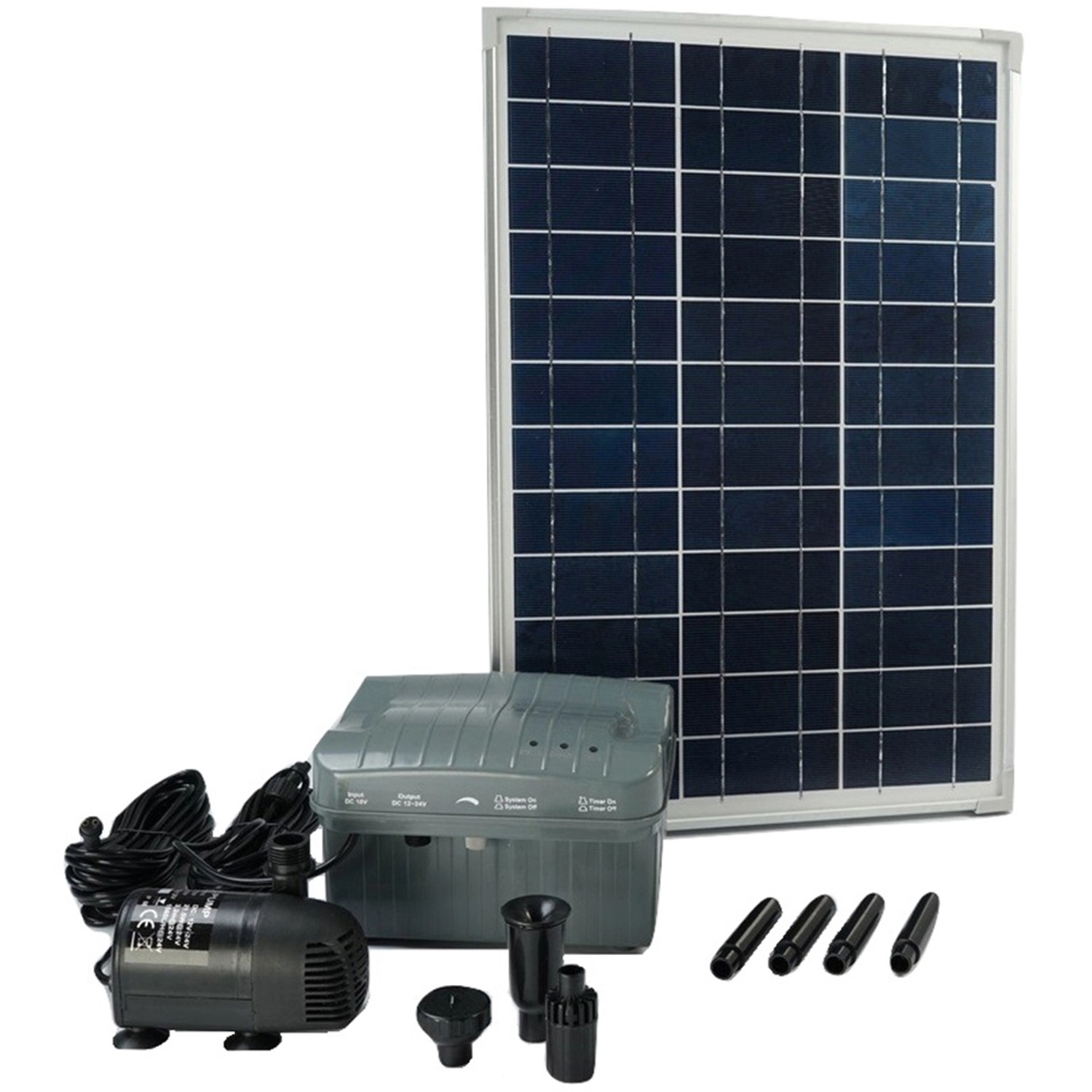 Ubbink Solarmax 1000 Springbrunnenpumpe m. Solarpaneel & Batterie 980 - 1350 l/h von Ubbink