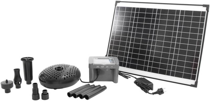 Ubbink Springbrunnenpumpe SolarMax 2500 Accu inkl. PowerControl (13-tlg), Hybrid-Funktion von Ubbink