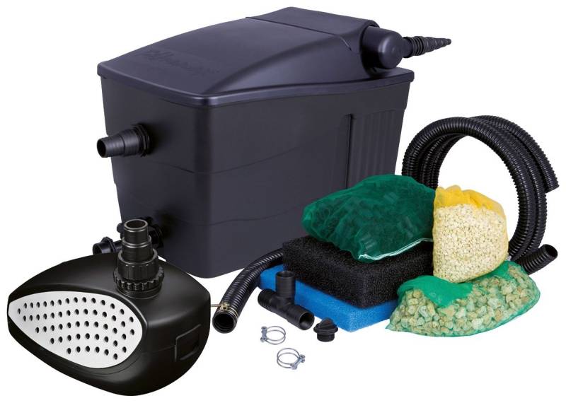 Ubbink Teichfilter Filtramax 9000 PlusSet, mit UVC-Klärer, für Teiche bis: 9.000 l/h von Ubbink
