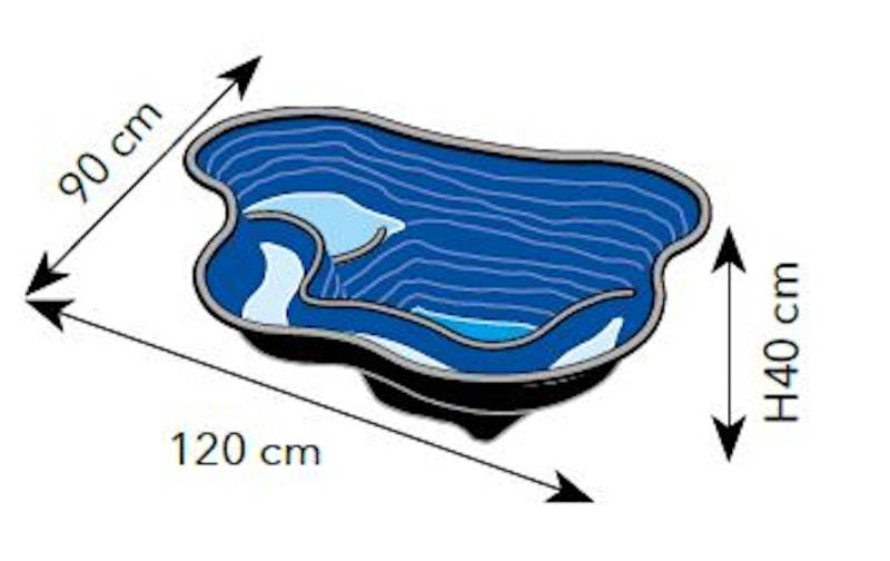 Ubbink Teichschale Fertigteich Calmus SI schwarz von Ubbink