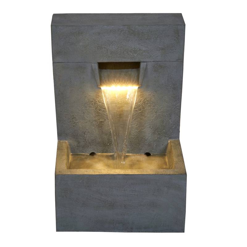 Ubbink Wasserfall 'Posada' mit LED-Beleuchtung 40 x 61 x 61 cm von Ubbink