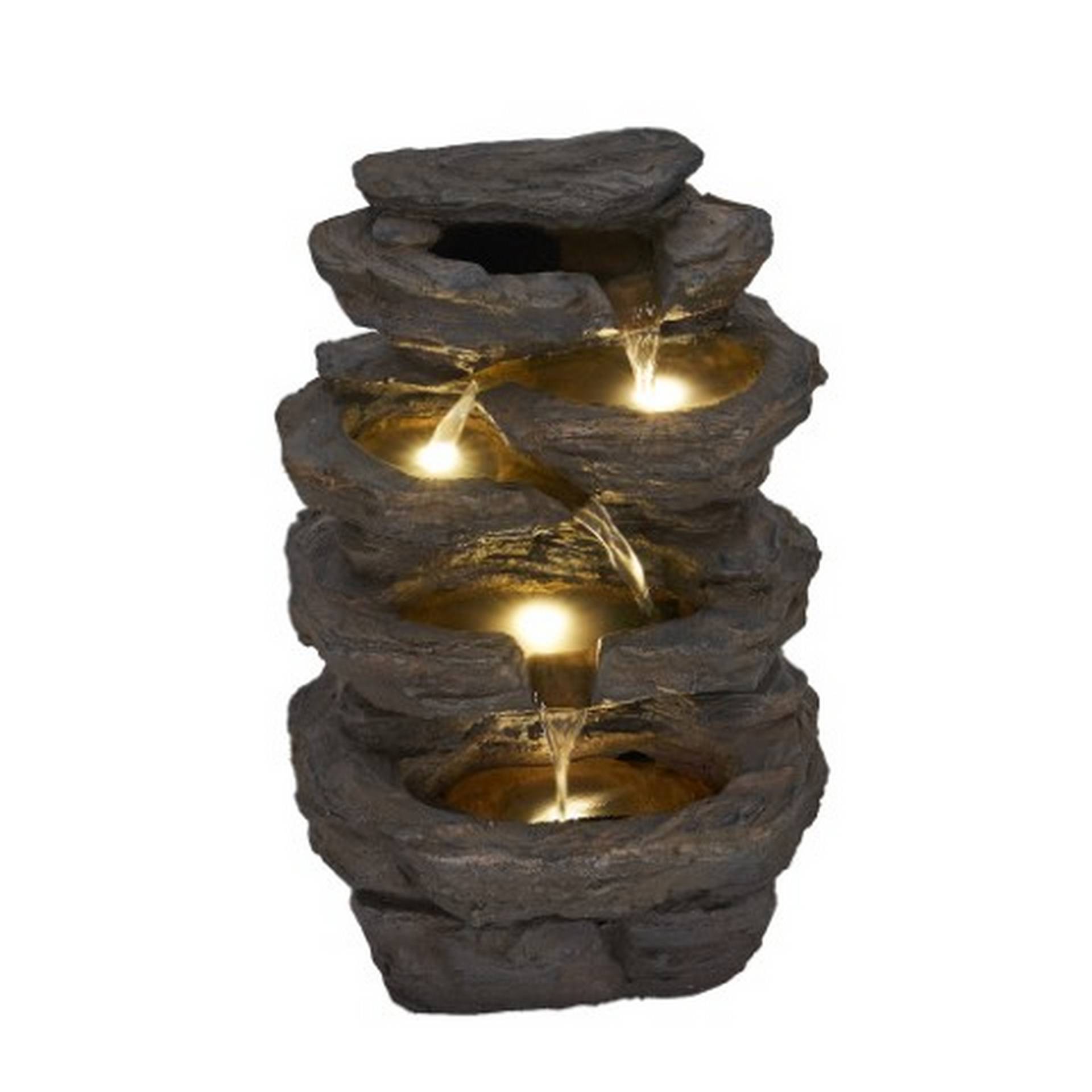 Ubbink Wasserfall in Felsoptik mit LED-Beleuchtung 26 x 42 x 20 cm Ubbink Wasserfall in Felsoptik mit LED-Beleuchtung 26 x 42 x 20 cm von Ubbink