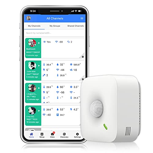UBIBOT Motion Sensor MS1 Wireless Motion Sensor with Free App & Email Alerts, WiFi and Ethernet Connection and POE Power Supply.Supports IFTTT, Alexa (2.4GHz WiFi only) von UbiBot