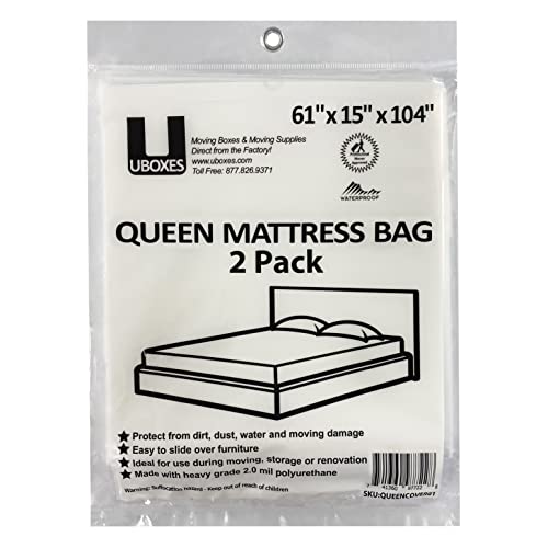 UBOXES Queencover02 Matratzenschoner, 155 x 38 x 264 cm, Umzugsmaterial, Verpackung kann variieren von Uboxes