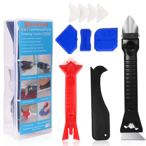 Dichtmittelentferner Silikonfugenentferner mit Fugenglätter Silikon Abzieher Silikonschaber Silikonentferner Werkzeug Set zur Entfernung und Erneuerung von Silikonfugen Fugenwerkzeug Fugenkratzer Dichtmittelentferner Silikonfugenentferner mit Fugenglätter Silikon Abzieher Silikonschaber Silikonentferner Werkzeug Set zur Entfernung und Erneuerung von Silikonfugen Fugenwerkzeug Fugenkratzer von Ubrvhrt