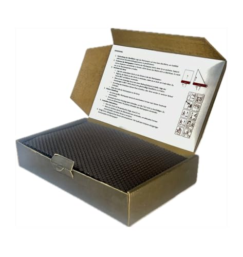 Bienenwachs Kerzen Bastelset – 10 Bienenwachsplatten 20x12 cm – Natürliches Kerzen Selber Machen Set Kinder – Umweltfreundliche Beeswax Candles DIY für Zuhause & Schule (Schwarz) von Ubswax