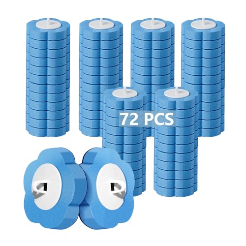 Ucaimao Einweg Toilettenbürste 72 Stück WC Schüssel Bürste Schwamm Nachfüllst，Einmal WC Bürste Pads mit Reinigungsmittel für Badezimmerreinigung、Waschbecken、Badewanne (Passt nur für Ucaimao) - Blau von Ucaimao