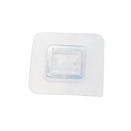 Ucuse 1 x selbstklebender Wandhaken, transparenter Drahtregal, Wandhalterung, Aufkleber, seitliche Befestigung, Patch für Küche, Badezimmer, Gadget von Ucuse