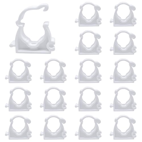 Udbrud Klemmschellen, Innendurchmesser Plastik Befestigungsschelle, Rohrklemme, Rohrclips, Rohrhalter Clip für Pool,Teich, Waschmaschine und Garte (32mm) von Udbrud