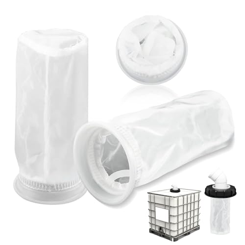 Udbrud 3 Stück IBC Deckelfilter, Ersatzfilter Nylon Filter IBC Filter IBC Container Filter Feinfiltration Abwaschbar IBC Tank Zubehör für IBC Regenwassertank Aquarien von Udbrud