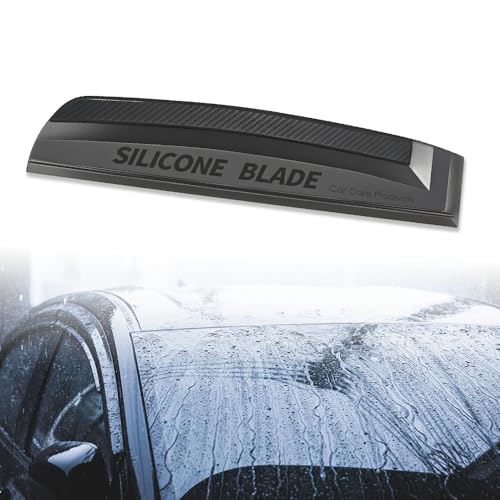 Udbrud Auto Abzieher, Silikon Car Squeegee Wasserabzieher Abzieher Auto Wasser Gummi Abzieher Autoabzieher Wasserschieber mit Silikonlippe Auto Water Blade für Auto Fensterwischer Dusche Spiegel von Udbrud