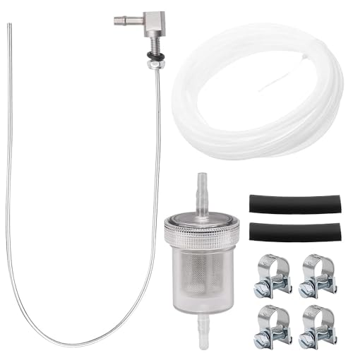 Udbrud Kraftstoff Standrohr set, Tankentnehmer mit 1 Ölfilter 1 Kraftstoffleitung 2 Verbindungsrohr 4 Schlauchschelle Standheizung Tank Kit für Eberspacher Webasto Heizsysteme Heizöl von Udbrud