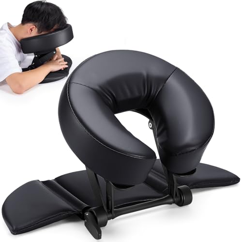 Massage-Gesichts-Wiegen-Kissen mit Handauflage-Pad, multifunktional, verstellbar, mit Gesicht nach unten, Massage-Set für Büroschreibtisch & Spa-Tischbett, tragbares ergonomisches von Udefineit