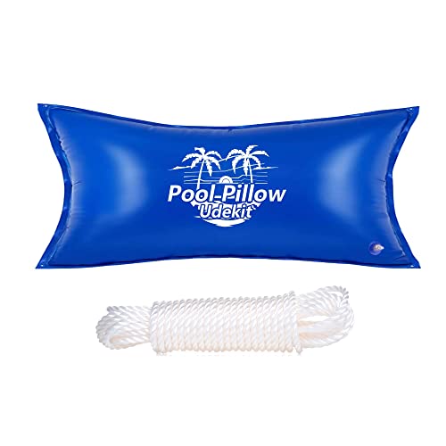 Udekit Schwimmbecken Luftkissen Tragbares Aufblasbares Schwimmend Frostschutzmittel Poolabdeckung 120 x 240 cm von Udekit