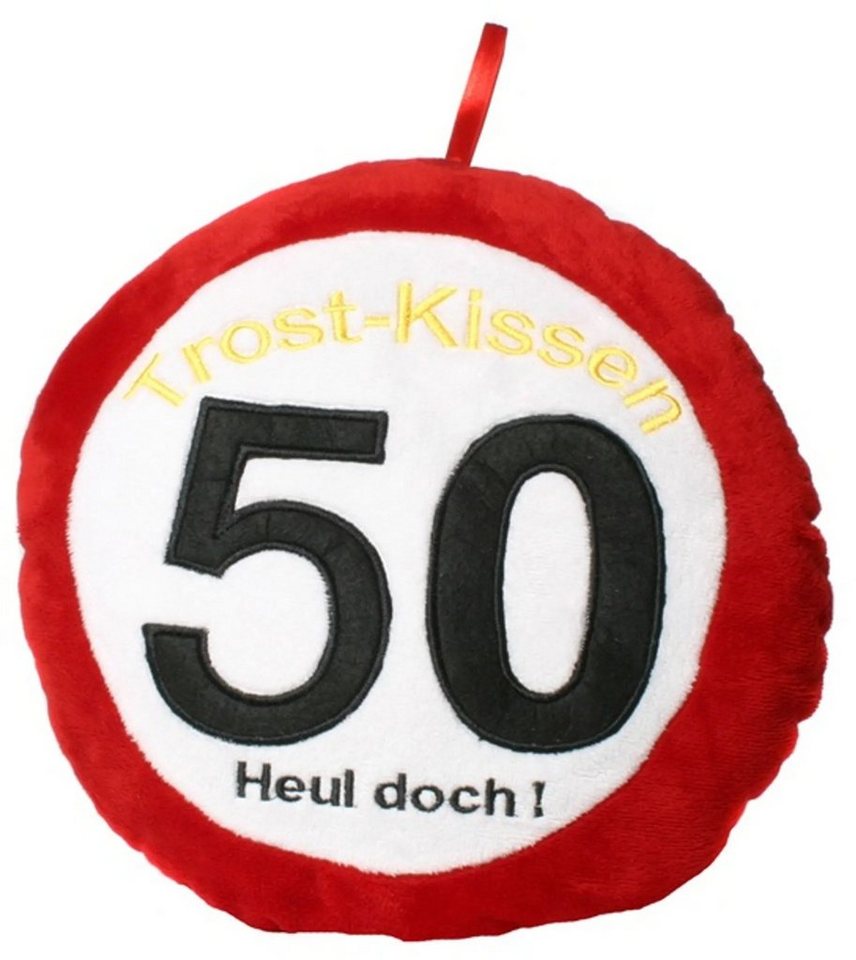 Udo Schmidt Bremen...das Original Dekokissen Trostkissen Plüsch 29x29c mit Jahreszahl 50 Heul doch von Udo Schmidt Bremen...das Original