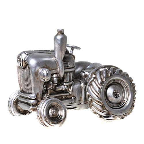 UDO Schmidt 89235 Spardose Traktor Antik Silber Auto Sparschwein Figur von Udo Schmidt GmbH & Co. KG
