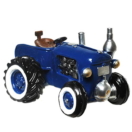 Oldtimer Traktor Spardose blau von Udo Schmidt GmbH & Co