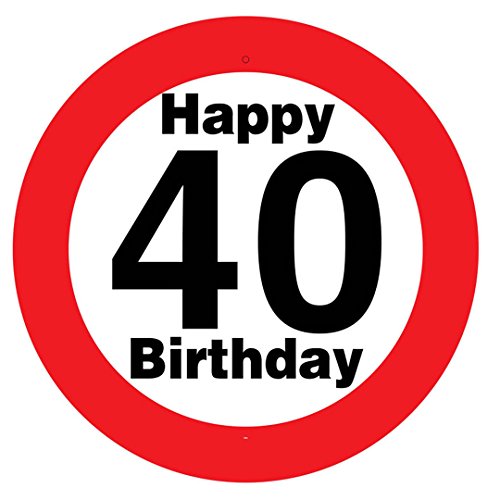 Riesen-Schild "40" mit Saugnapf Riesen-Schild "40" mit Saugnapf von Udo Schmidt GmbH & Co