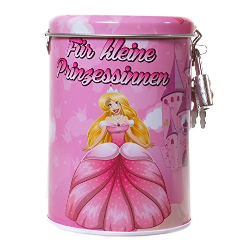 Spardose Prinzessin Metall Sparbüchse Geschenk Mädchen von Udo Schmidt GmbH & Co