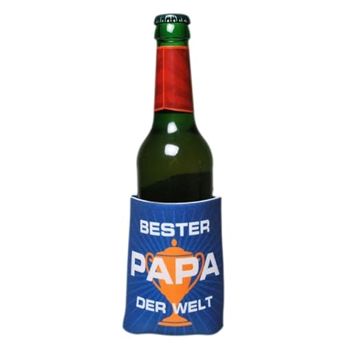Biermanschette Bierkühler Bester Papa der Welt 10,5 cm von Udo Schmidt GmbH