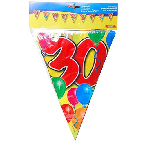 Bunte Geburtstags Wimpel Girlande 30 Jahre Party Deko Geburtstag von Udo Schmidt