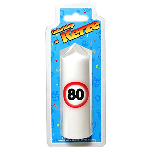Geburtstags Kerze zum 80. Geburtstag 135g, Grundpreis 100g: 7,40 EUR von Udo Schmidt