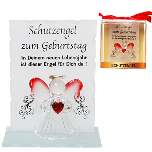 Kristall-Schutzengel "Zum Geburtstag" Geschenk von Herzen von Udo Schmidt