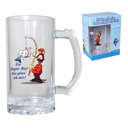 Udo Schmidt 1 Stück Bierglas Bierkrug im Geschenkkarton zum Hobby Angeln- Geschenke für Angler 15x8cm Udo Schmidt 1 Stück Bierglas Bierkrug im Geschenkkarton zum Hobby Angeln- Geschenke für Angler 15x8cm von Udo Schmidt