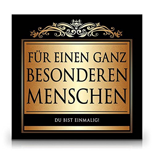 Udo Schmidt Aufkleber Flaschenetikett Etikett Für einen ganz besonderen Menschen Elegante Gold von Udo Schmidt