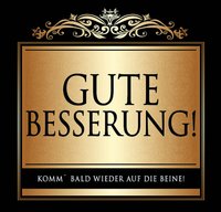Udo Schmidt Aufkleber Flaschenetikett Etikett Gute Besserung gold elegant Udo Schmidt Aufkleber Flaschenetikett Etikett Gute Besserung gold elegant von Udo Schmidt